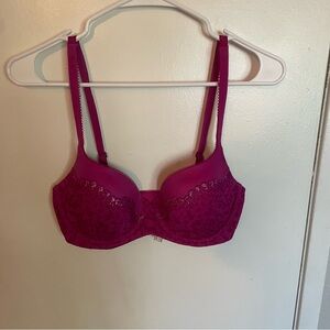 Victoria’s Secret body by Victoria lined Demi pink bra size 32DD
